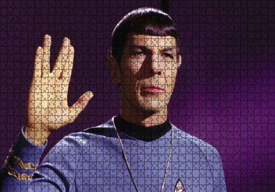 Mister Spock Puzzle Yapboz MDF Ahşap 1000 Parça 49 cm X 68 cm