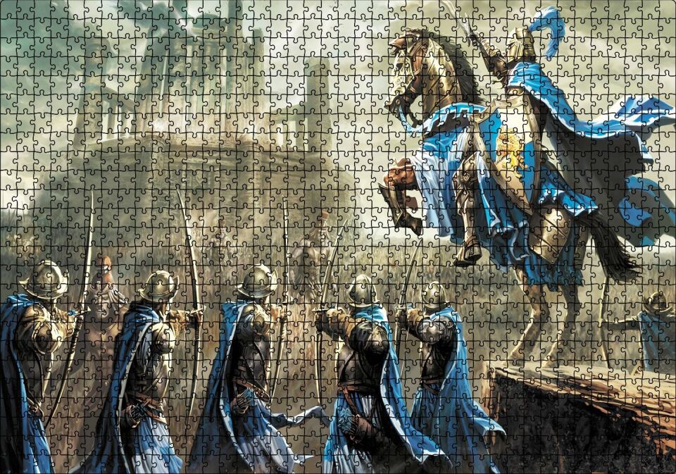 Kudret ve Büyü Kahramanları 3 Görseli Puzzle Yapboz MDF Ahşap 1000 Parça 49 cm X 68 cm