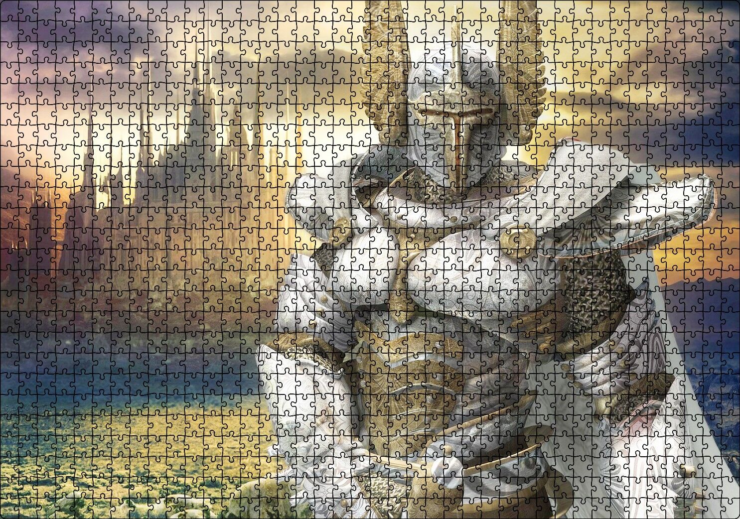 Kudret ve Büyü Kahramanları Puzzle Yapboz MDF Ahşap 1000 Parça 49 cm X 68 cm