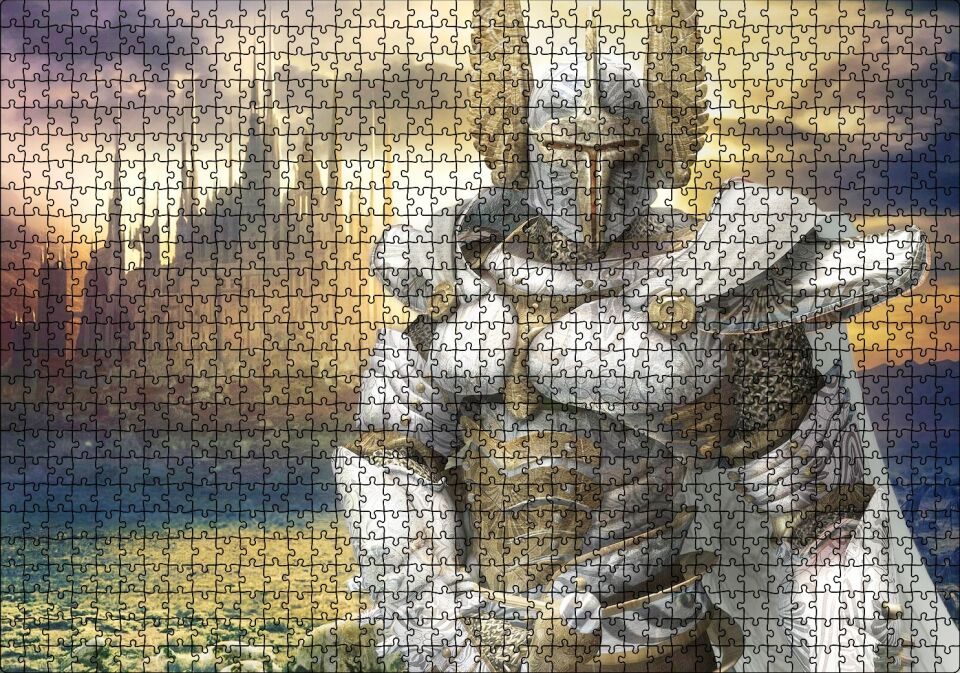 Kudret ve Büyü Kahramanları Puzzle Yapboz MDF Ahşap 1000 Parça 49 cm X 68 cm