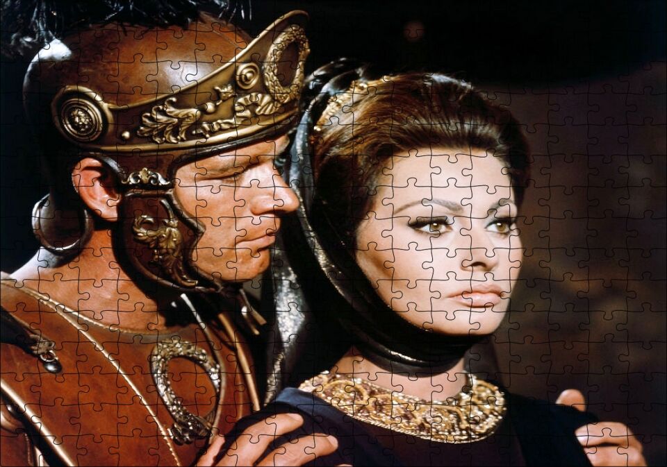 Sophia Loren Roma İmparatorluğunun Düşüşü Görseli Puzzle Yapboz MDF Ahşap 255 Parça 34 cm X 49 cm