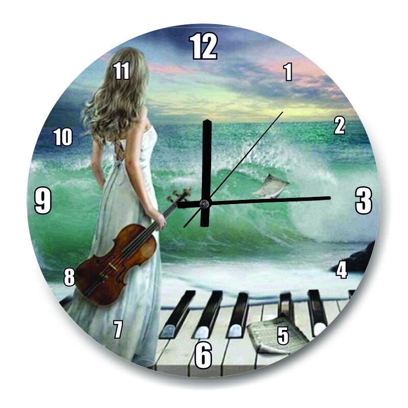 Deniz Senfonisi  Mdf Ahşap Duvar Saati