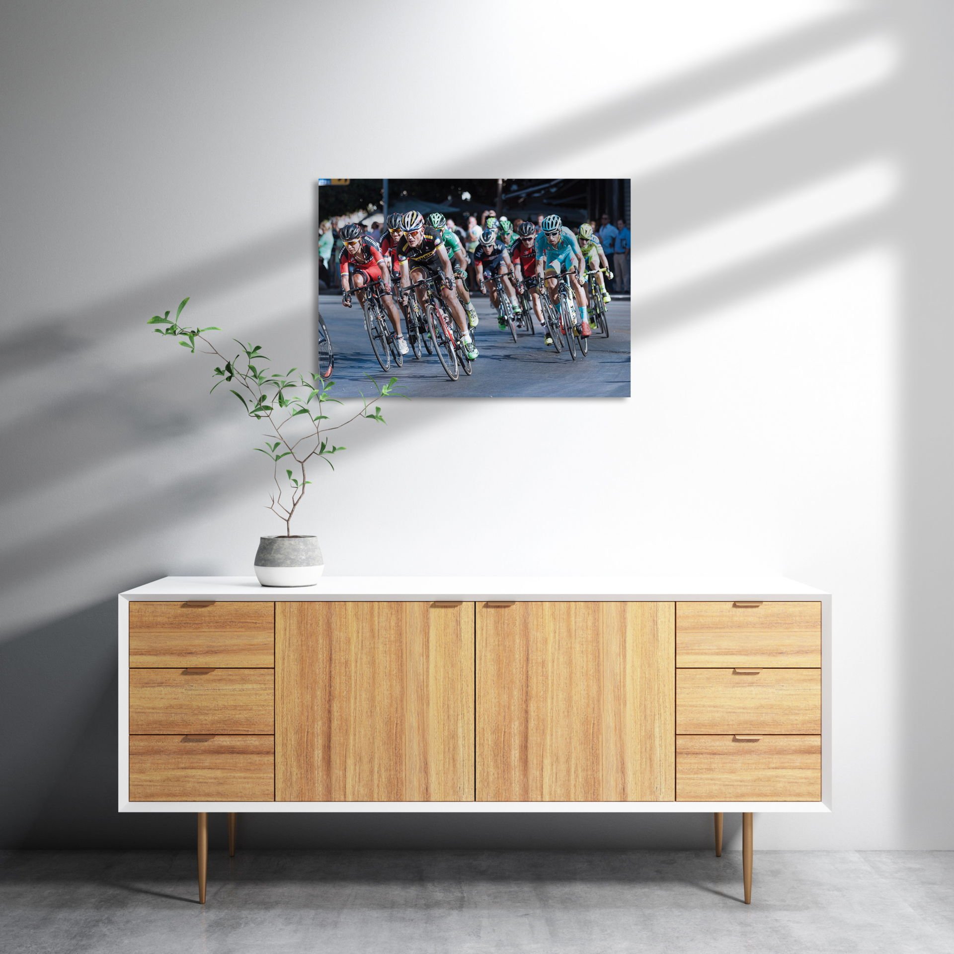 Bisiklet Yarışı MDF Akşap Duvar Tablo 25x35 cm