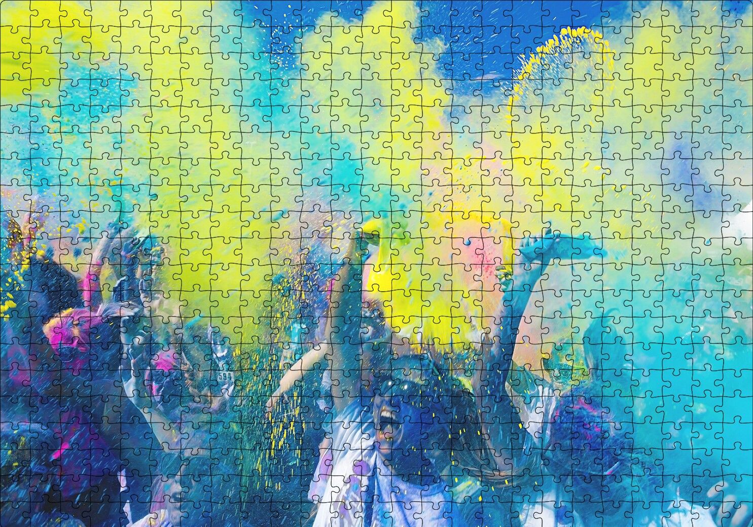 Müzik Hayatın Rengidir Puzzle Yapboz MDF Ahşap 500 Parça 49 cm X 68 cm