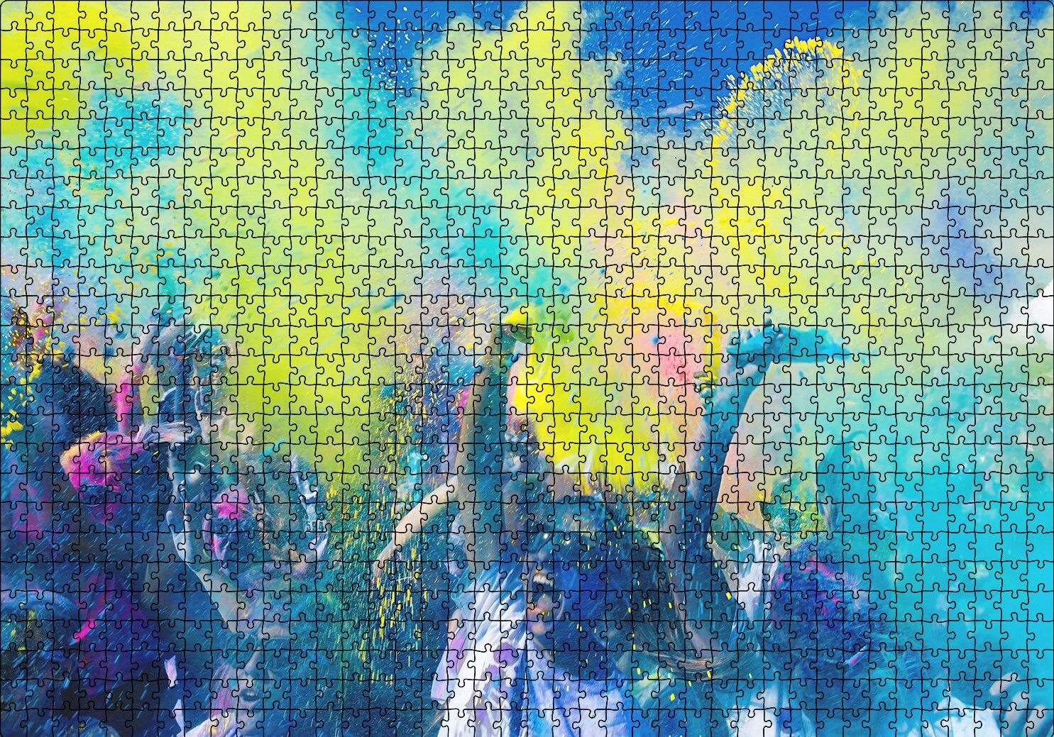 Müzik Hayatın Rengidir Puzzle Yapboz MDF Ahşap 1000 Parça 49 cm X 68 cm
