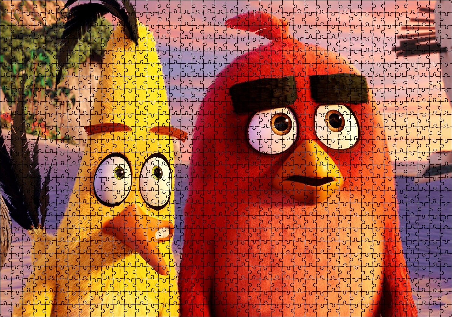 Angry Birds Filmi 2016 Görsel Puzzle Yapboz MDF Ahşap 1000 Parça 49 cm X 68 cm