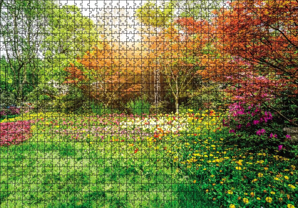 Ormandaki Çiçek Puzzle Yapboz MDF Ahşap 1000 Parça 49 cm X 68 cm