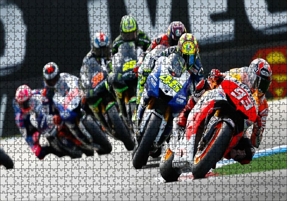 Portimao Pisti MotoGP 2020 Görseli Puzzle Yapboz MDF Ahşap 1000 Parça 49 cm X 68 cm