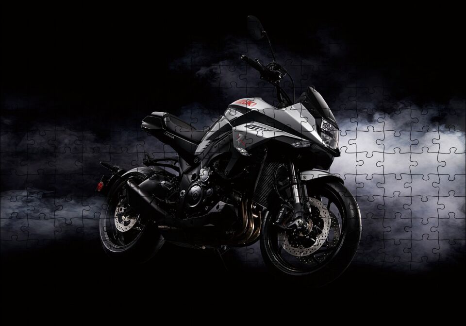 Suzuki GSX S 1000S Katana Puzzle Yapboz MDF Ahşap 255 Parça 34 cm X 49 cm