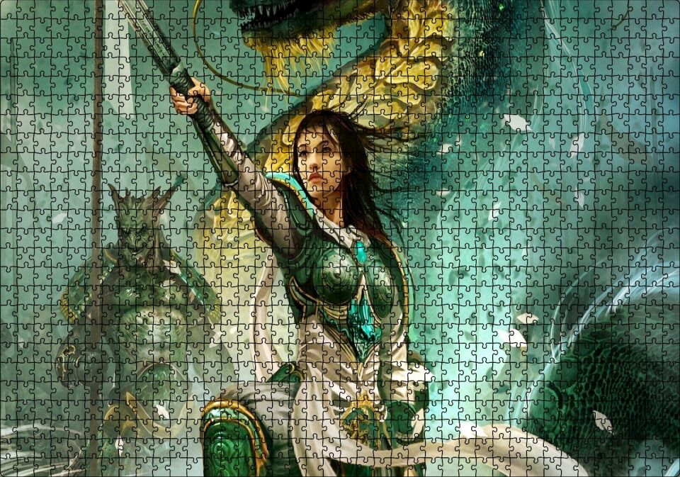 Lider Fantezi Sanat Puzzle Yapboz MDF Ahşap 1000 Parça 49 cm X 68 cm