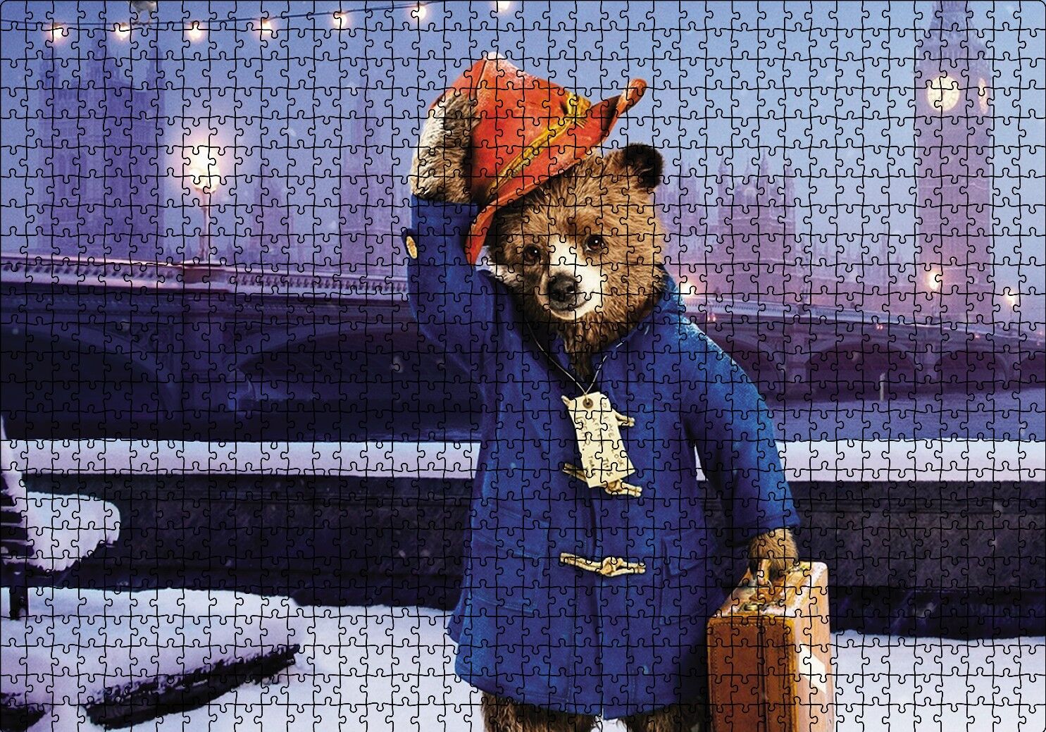 Paddington Bear Puzzle Yapboz MDF Ahşap 1000 Parça 49 cm X 68 cm