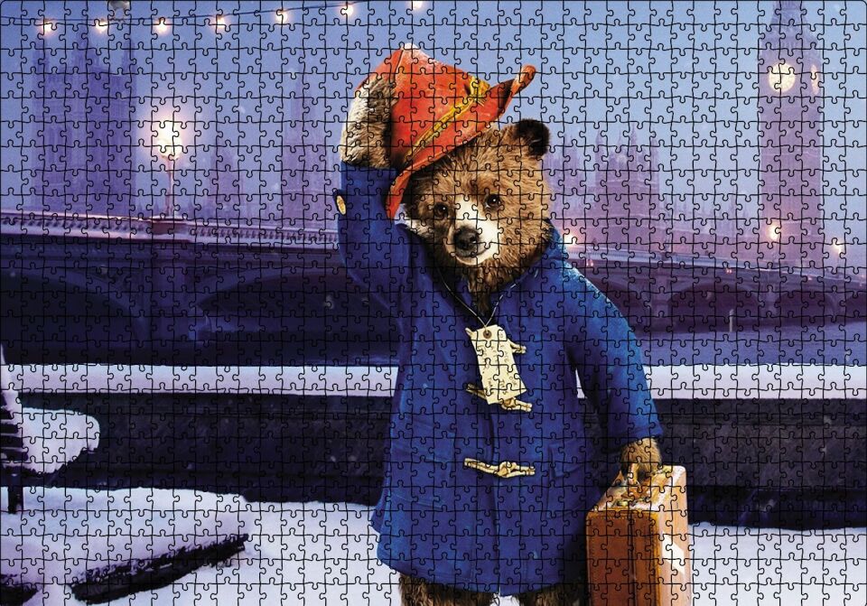 Paddington Bear Puzzle Yapboz MDF Ahşap 1000 Parça 49 cm X 68 cm