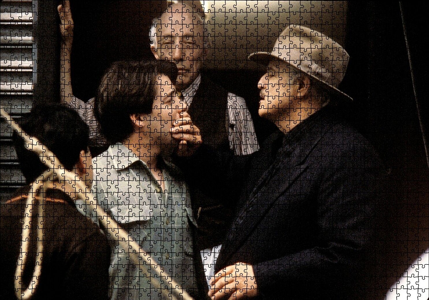 Marlon Brando The Godfather Şş Sessiz Ol Puzzle Yapboz MDF Ahşap 1000 Parça 49 cm X 68 cm