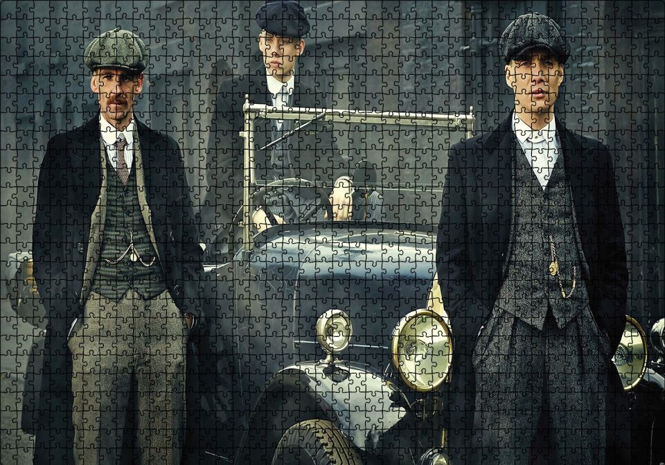 Peaky Blinders Puzzle Yapboz MDF Ahşap 1000 Parça 49 cm X 68 cm