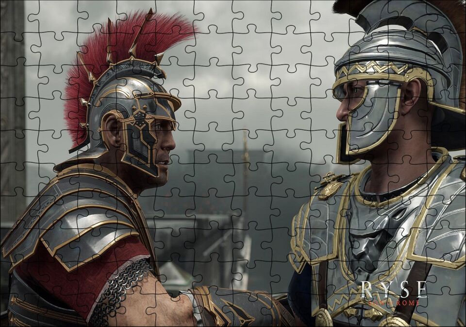 Ryse Son Of Rome Oyunu Karşılaşma Görseli Puzzle Yapboz MDF Ahşap 120 Parça 24 cm X 34 cm
