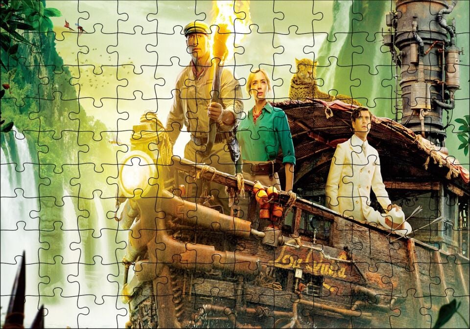 Jumanji Vahşi Orman Güvertede Maceracılar Puzzle Yapboz MDF Ahşap