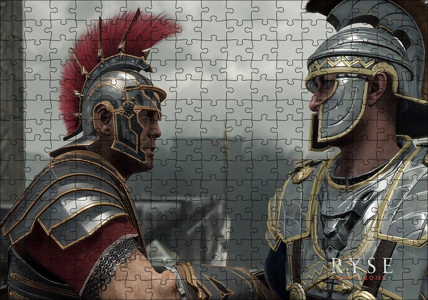 Ryse Son Of Rome Oyunu Karşılaşma Görseli Puzzle Yapboz MDF Ahşap 255 Parça 34 cm X 49 cm