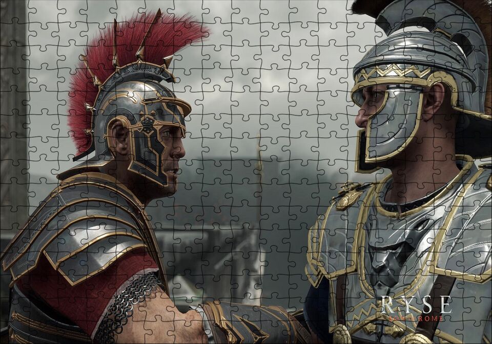 Ryse Son Of Rome Oyunu Karşılaşma Görseli Puzzle Yapboz MDF Ahşap 255 Parça 34 cm X 49 cm