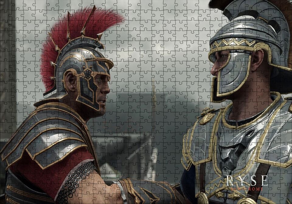 Ryse Son Of Rome Oyunu Karşılaşma Görseli Puzzle Yapboz MDF Ahşap 500 Parça 49 cm X 68 cm