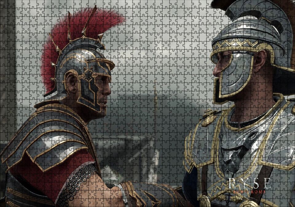 Ryse Son Of Rome Oyunu Karşılaşma Görseli Puzzle Yapboz MDF Ahşap 1000 Parça 49 cm X 68 cm