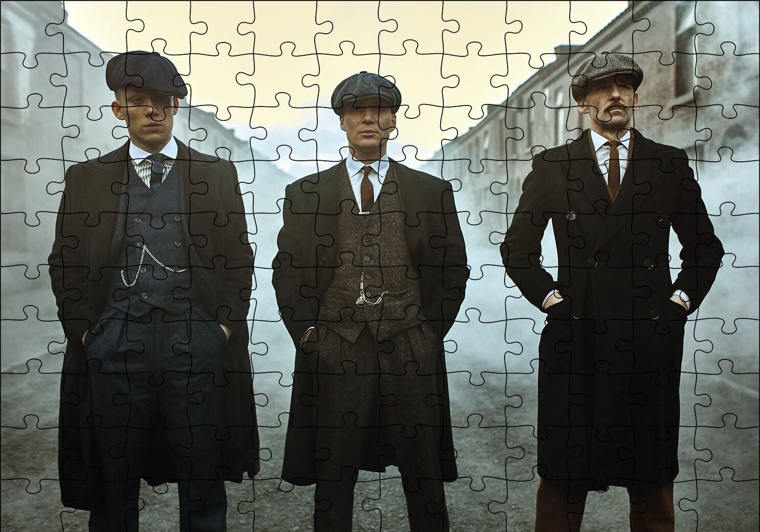 Peaky Blinders Puzzle Yapboz MDF Ahşap 120 Parça 24 cm X 34 cm
