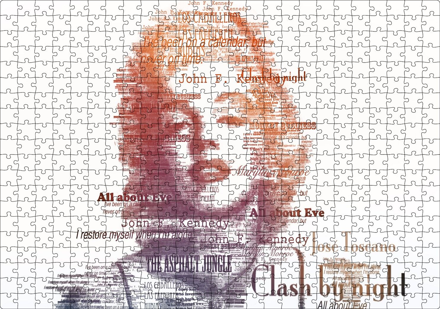 Saç Tasarımı Görseli Puzzle Yapboz MDF Ahşap 500 Parça 49 cm X 68 cm