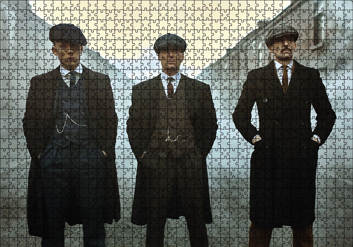 Peaky Blinders Puzzle Yapboz MDF Ahşap 1000 Parça 49 cm X 68 cm