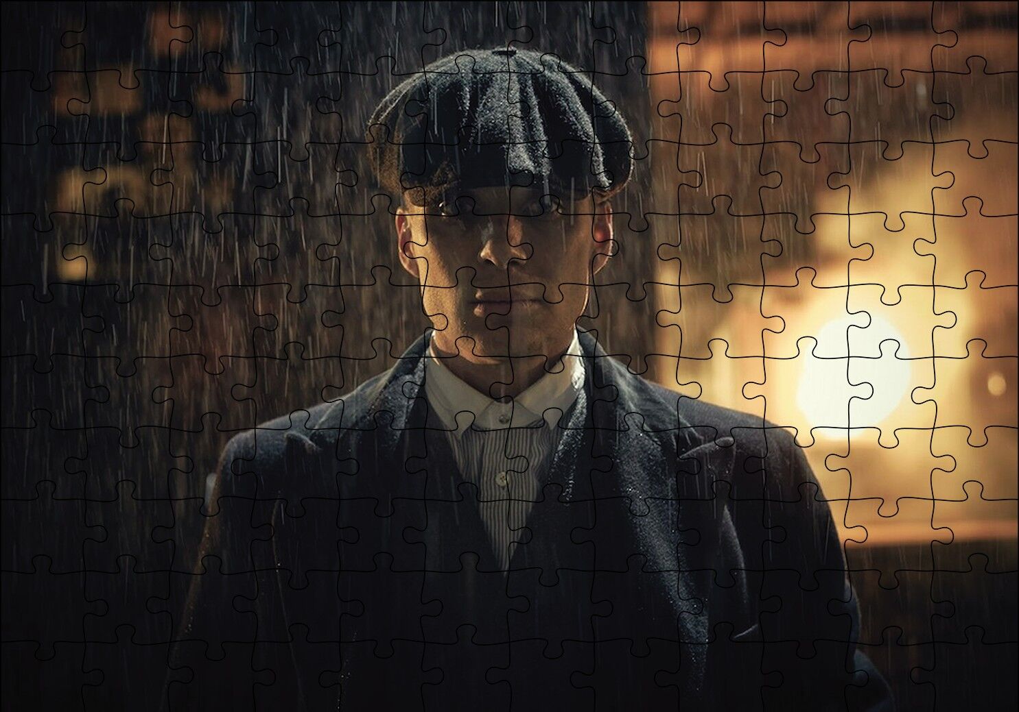 Peaky Blinders Puzzle Yapboz MDF Ahşap 120 Parça 24 cm X 34 cm