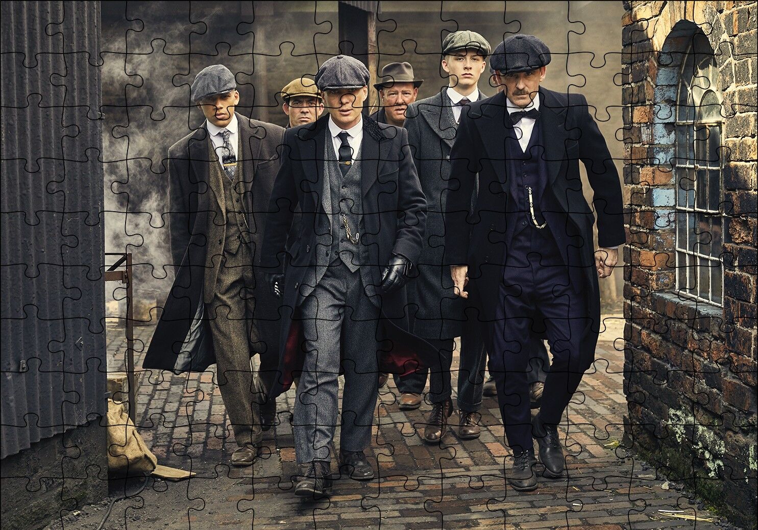 Peaky Blinders Puzzle Yapboz MDF Ahşap 120 Parça 24 cm X 34 cm