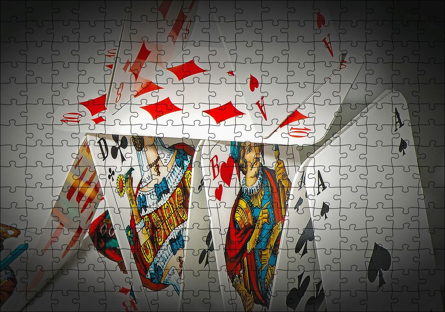 Uzun Yeleli Şahlanan At Görseli Puzzle Yapboz MDF Ahşap 255 Parça 34 cm X 49 cm