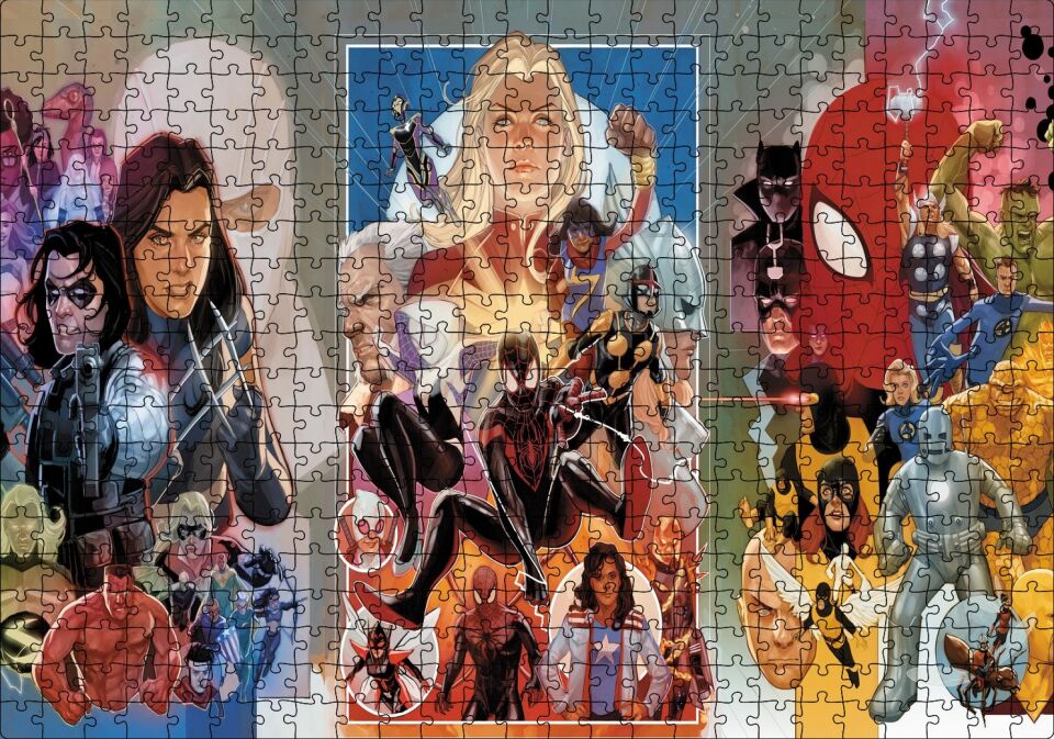 Marvel Avengers Çizgi Romanlar Marvel Comics Banshee Görseli Puzzle Yapboz MDF Ahşap 500 Parça 49 cm X 68 cm