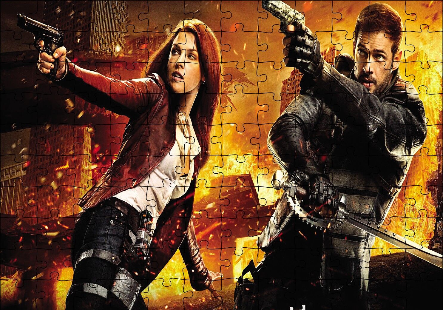 Resident Evil Final Chapter Sahne Puzzle Yapboz MDF Ahşap