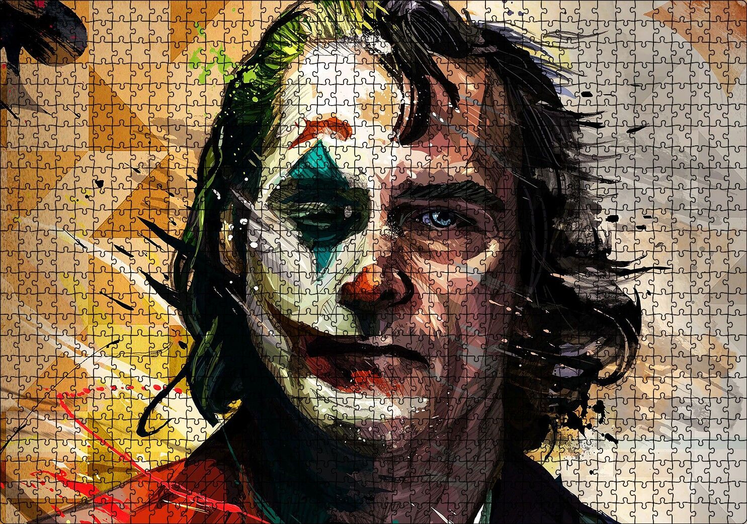 Joker Dijital Yağlıboya Sanat Puzzle Yapboz MDF Ahşap 1000 Parça 49 cm X 68 cm