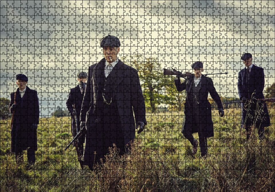 Peaky Blinders Puzzle Yapboz MDF Ahşap 1000 Parça 49 cm X 68 cm
