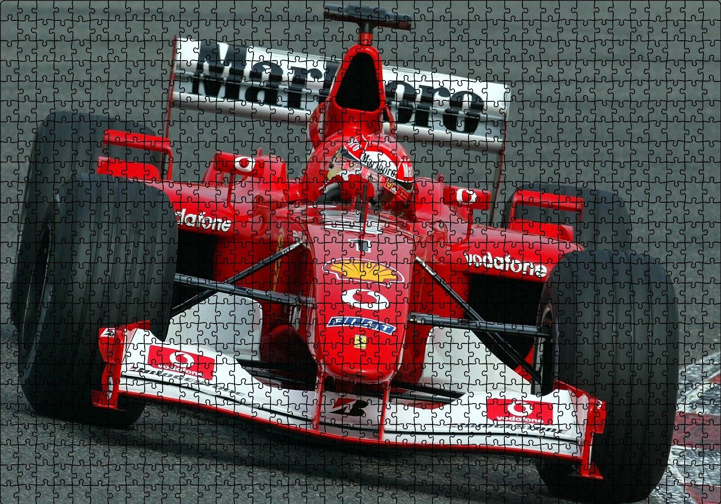 Formula 1 Kırmızı Marlboro Puzzle Yapboz MDF Ahşap 1000 Parça 49 cm X 68 cm