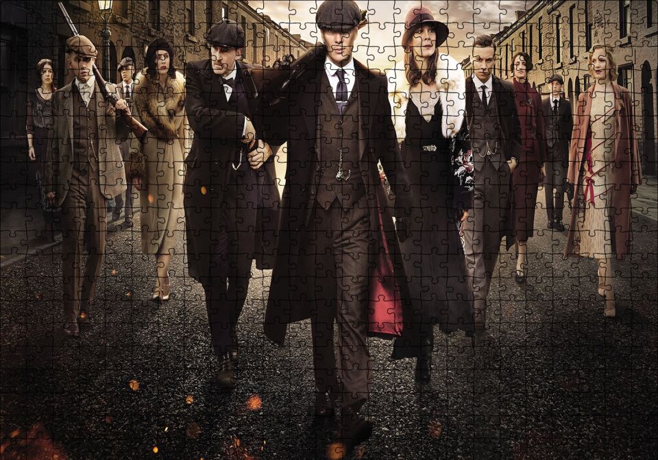 Peaky Blinders Puzzle Yapboz MDF Ahşap 500 Parça 49 cm X 68 cm