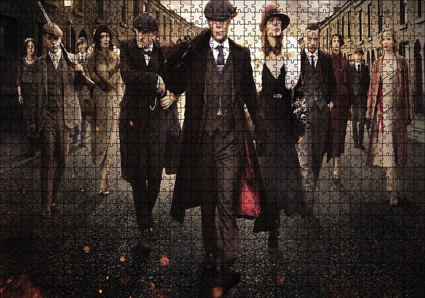 Peaky Blinders Puzzle Yapboz MDF Ahşap 1000 Parça 49 cm X 68 cm