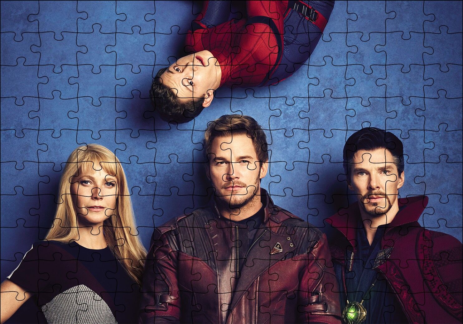 Avengers Spider-Man, Pepper Pots, Dr.Strange Puzzle Yapboz MDF Ahşap