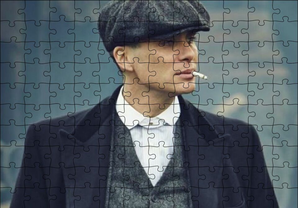 Peaky Blinders Puzzle Yapboz MDF Ahşap 120 Parça 24 cm X 34 cm