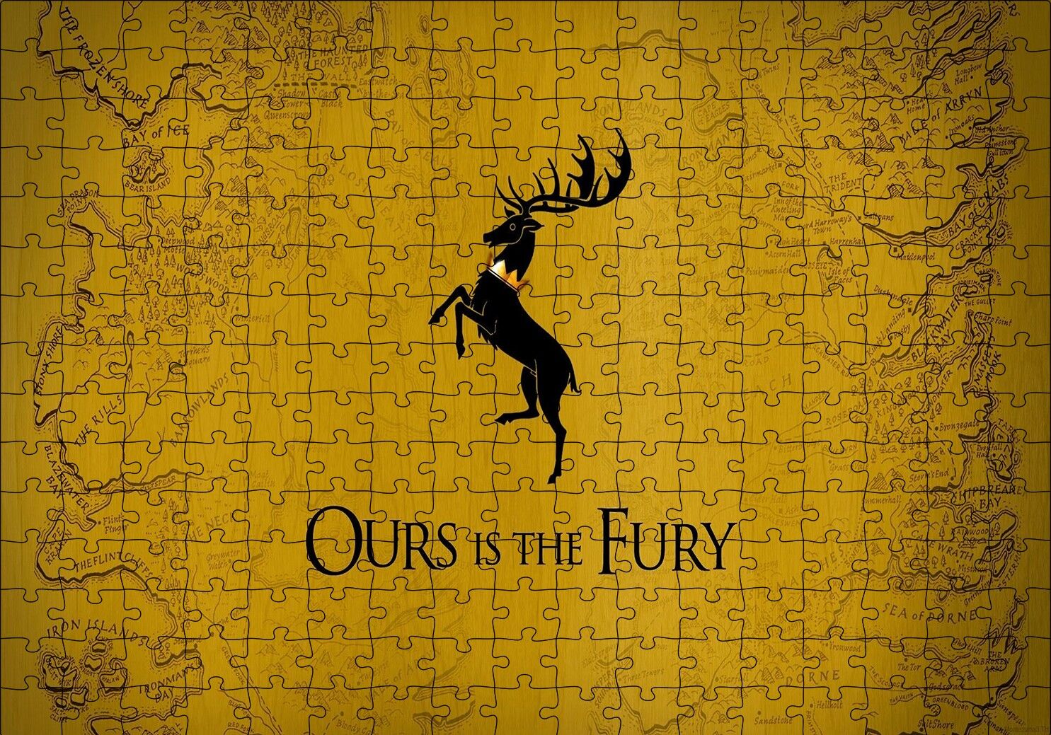 Game of Thrones Baratheons Puzzle Yapboz MDF Ahşap 255 Parça 34 cm X 49 cm