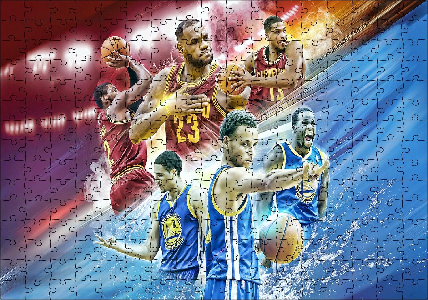 Havalı Oyuncuları Puzzle Yapboz MDF Ahşap 255 Parça 34 cm X 49 cm