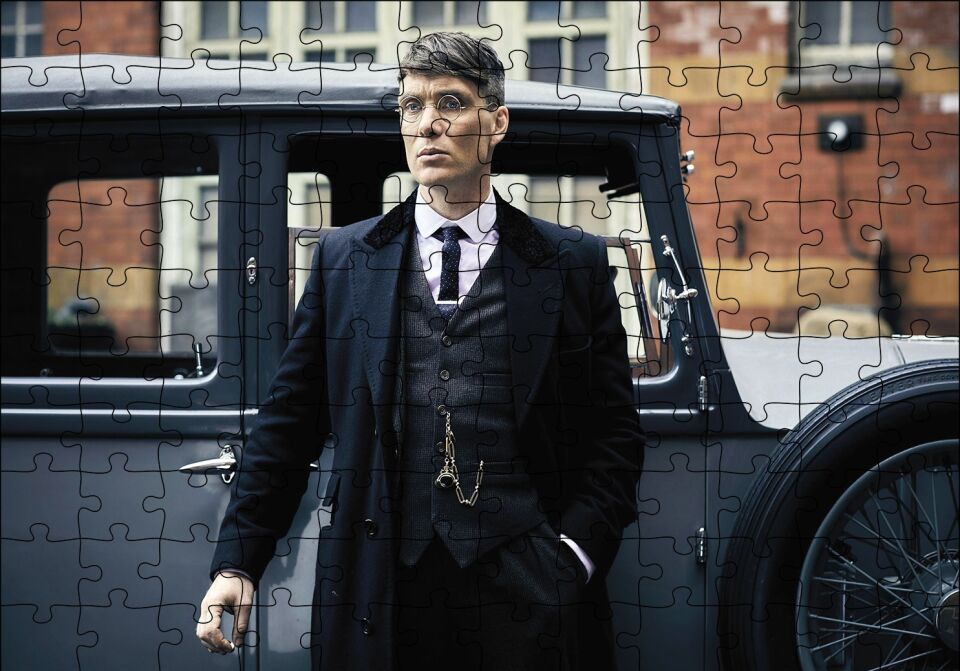 Peaky Blinders Puzzle Yapboz MDF Ahşap 120 Parça 24 cm X 34 cm