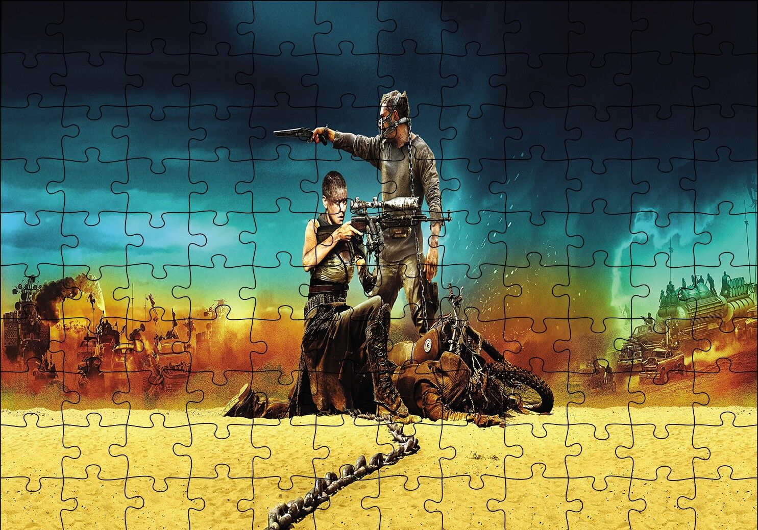 Mad Max Fury Road Imperator Görseli Puzzle Yapboz MDF Ahşap