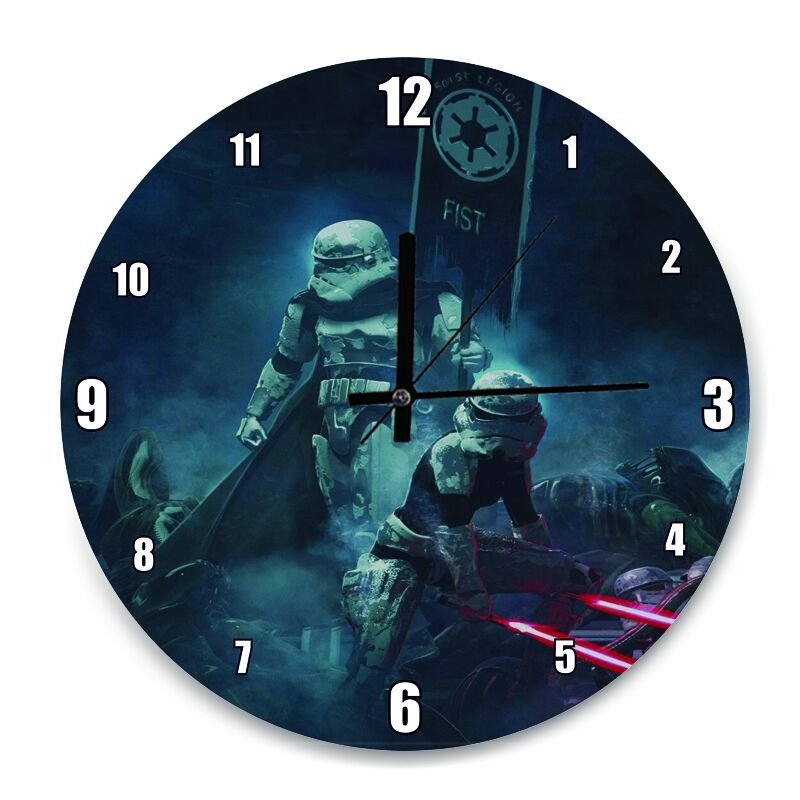 Star Wars Vader's Fist  Mdf Ahşap Duvar Saati