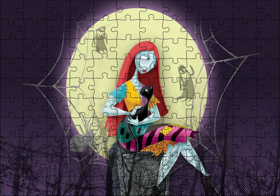 Noel Öncesi Kabus Görseli Puzzle Yapboz MDF Ahşap 120 Parça 24 cm X 34 cm