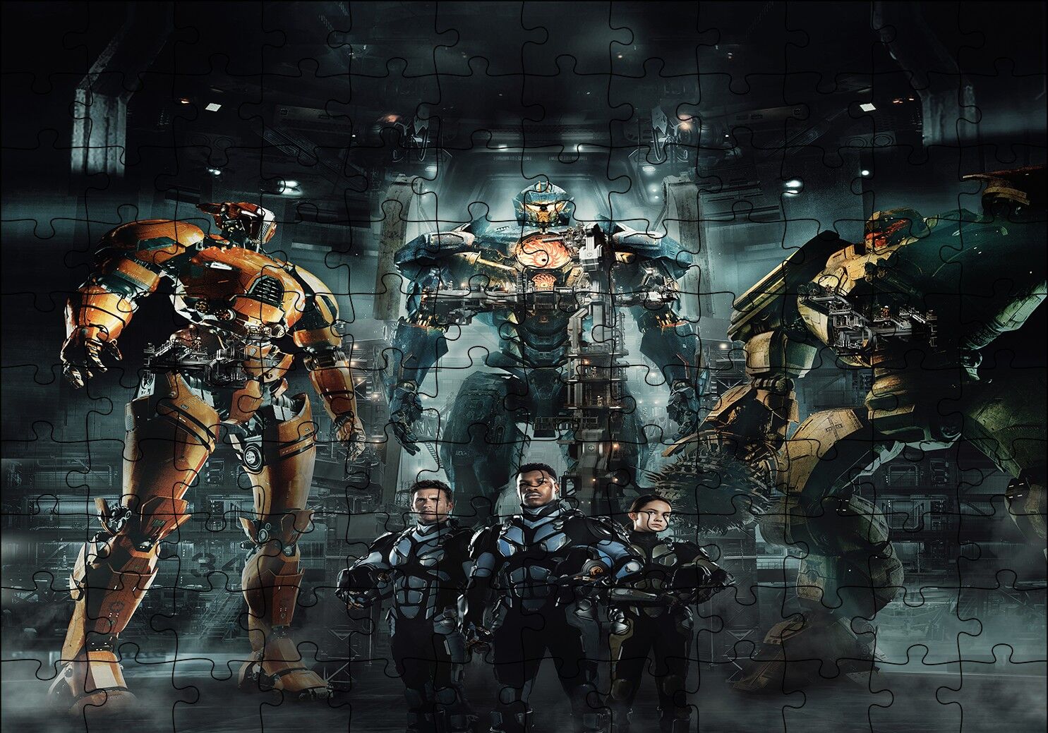 Pacific Rim Uprising Saber Athena Gipsy Avenger Puzzle Yapboz MDF Ahşap