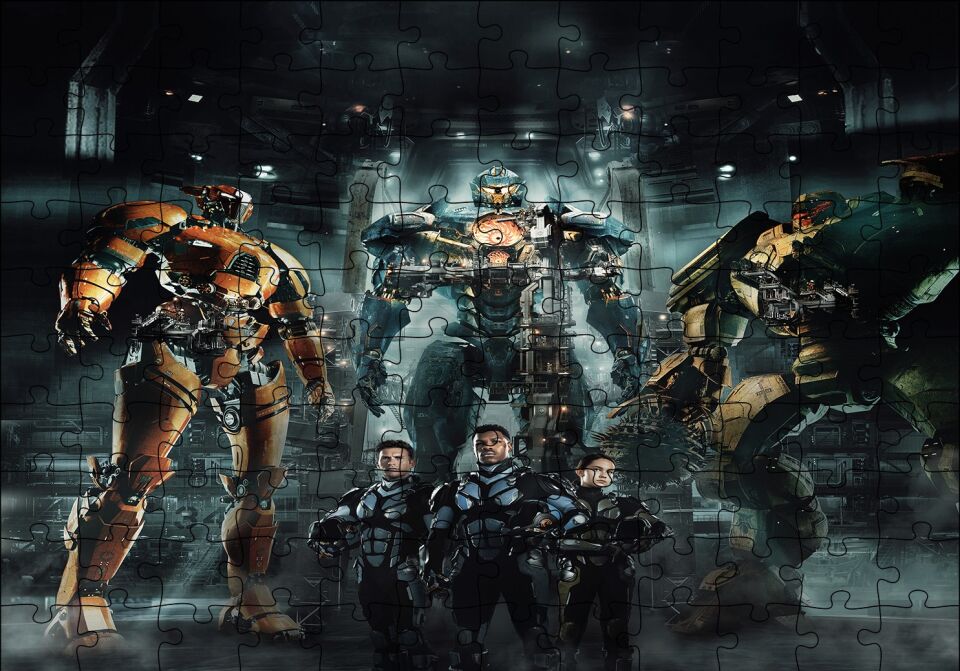 Pacific Rim Uprising Saber Athena Gipsy Avenger Puzzle Yapboz MDF Ahşap