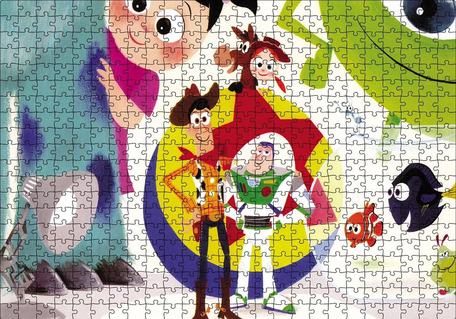 Puss in Boots Puzzle Yapboz MDF Ahşap 500 Parça 49 cm X 68 cm