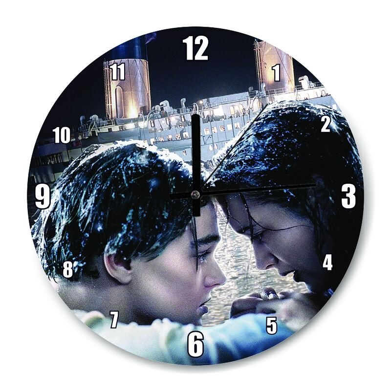 Traşlanan Boyalı Kalem Artıkları  Mdf Ahşap Duvar Saati