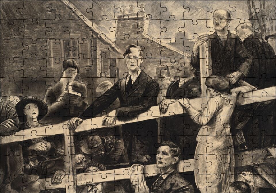 Köprüde Özgürlük Mücadelesi Puzzle Yapboz MDF Ahşap 120 Parça 24 cm X 34 cm